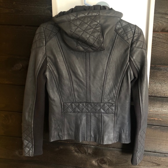 Michael kors hooded quilted leather jacket - Picture 3 of 9